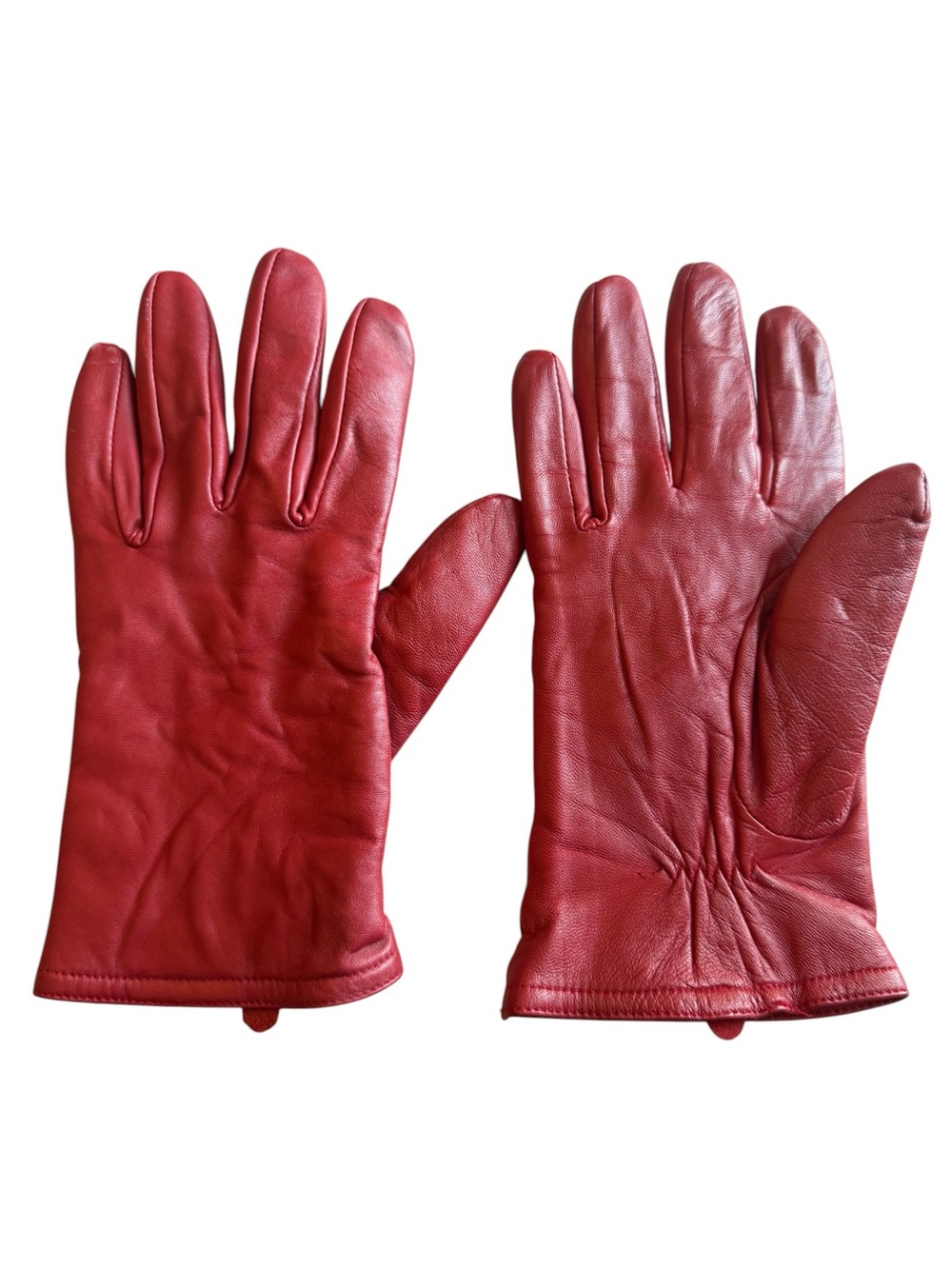 3M Thinsulate Red Leather Women's Gloves - Picture 2 of 6
